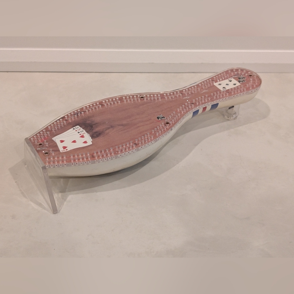 Unique Bowling Pin Cribbage Board